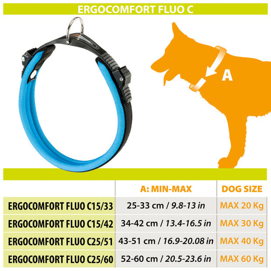 Ferplast Ergofluo C15 Collar Perro Naranja 1 ud