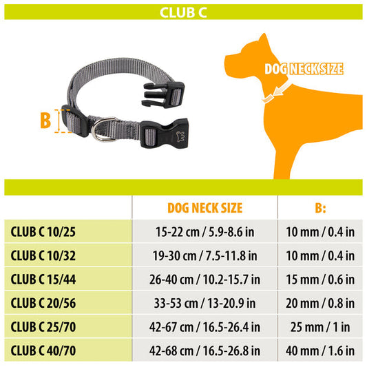 Ferplast Collar Club C25/70 Negro 1 ud