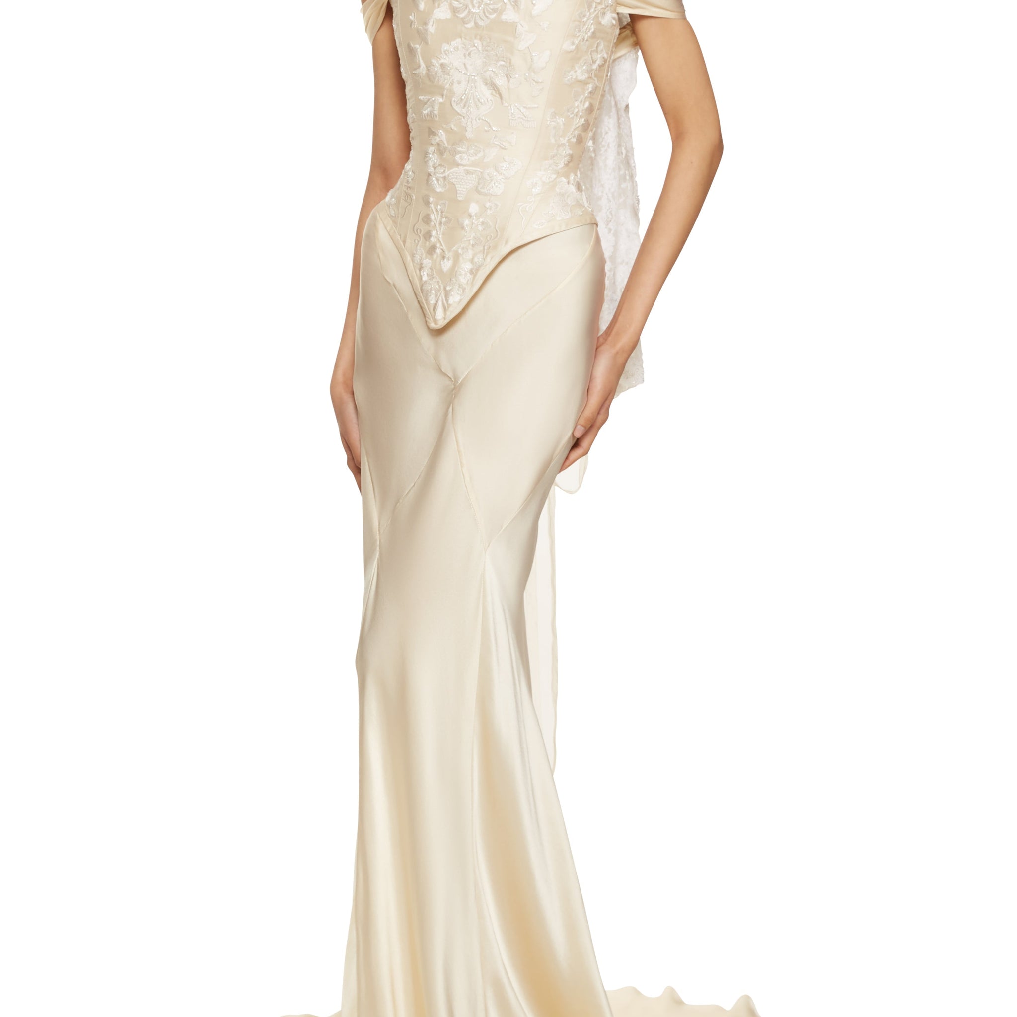 Aphrodite Corset - Pearl