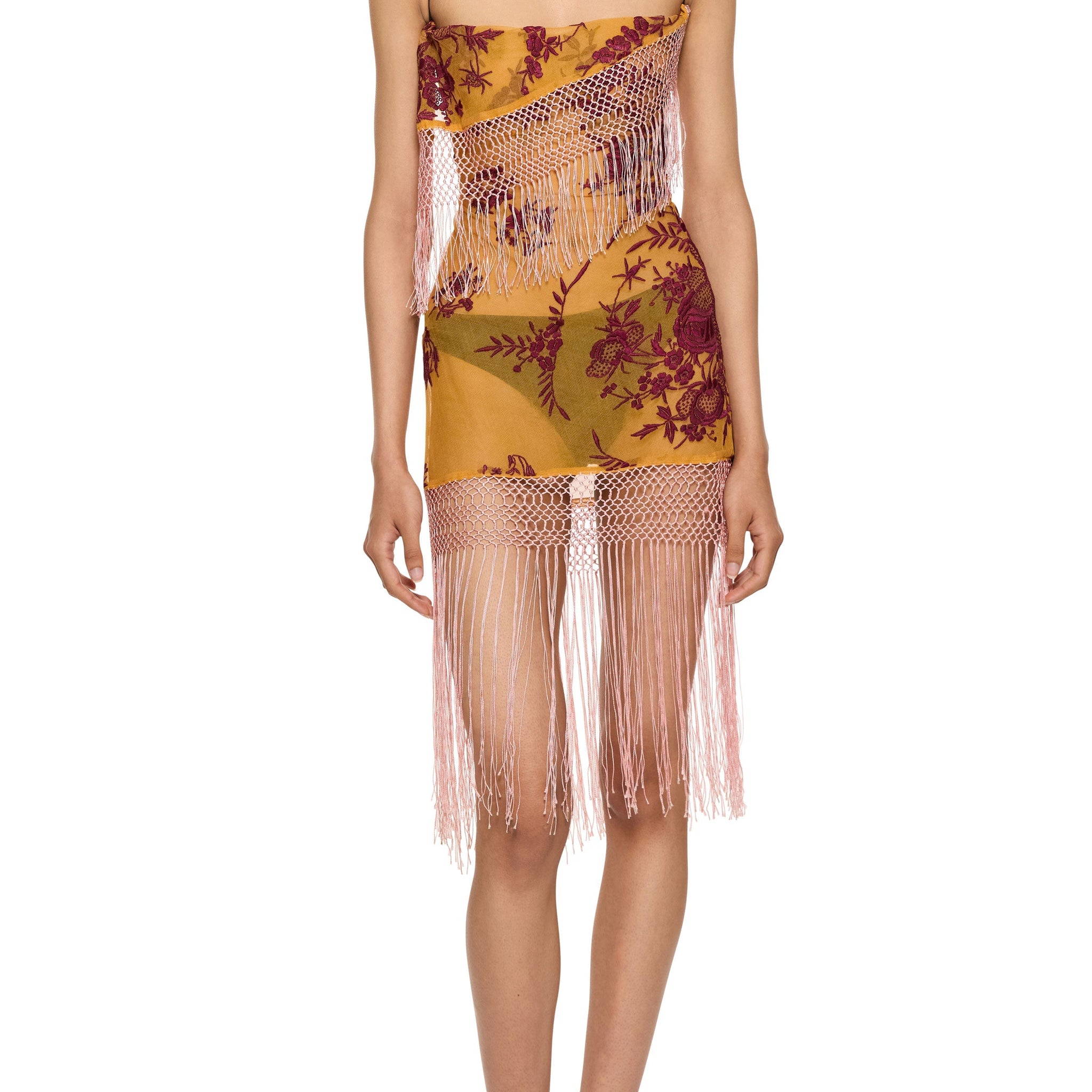 Camellia Demi Couture Piano Shawl Mini Dress