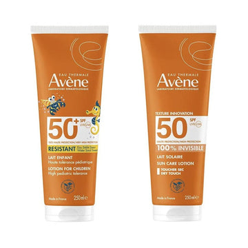 AVÈNE Children's Sunscreen Milk SPF 50+ (250ml) + Adult Sunscreen Milk SPF 50+ (250ml)
