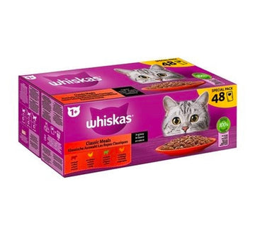 Whiskas Core Carnes Comida Húmeda para Gatos 48 sobres de 85g