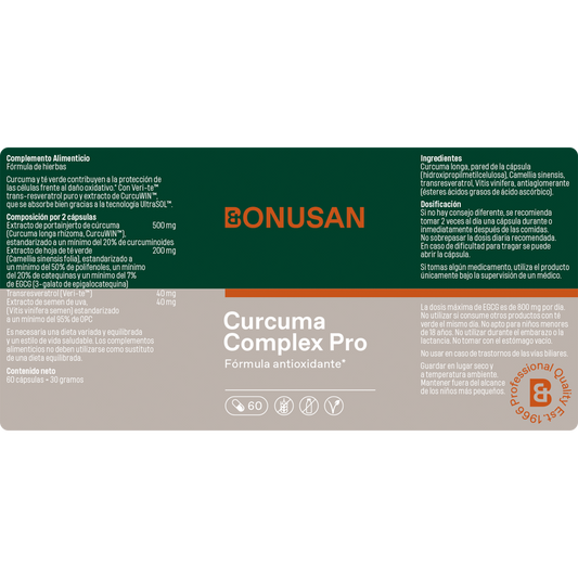 Bonusan Cúrcuma Complex Pro 60 Cápsulas
