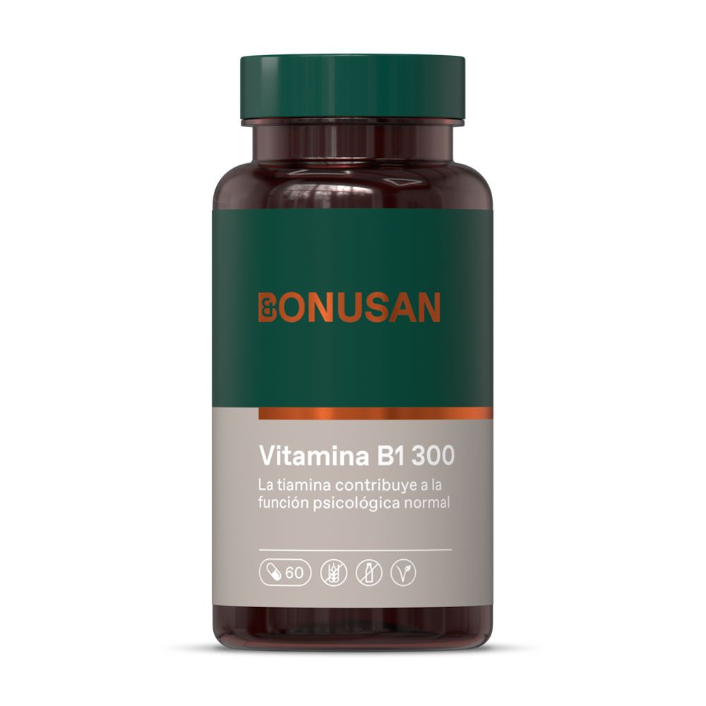 Bonusan Vitamina B1 (Tiamina Hcl) 300 Mg 60 Cápsulas