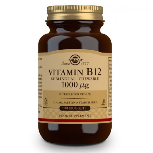 SOLGAR Vitamina B12 (1000μg) 100 Comprimidos Masticables