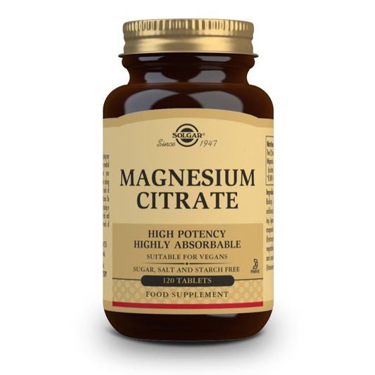 SOLGAR Citrato de Magnesio 120 Comprimidos