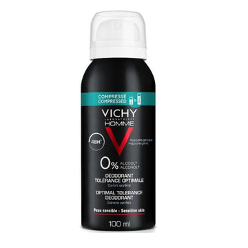 VICHY Homme Desodorante en Spray Tolerancia Óptima 48h 100ml