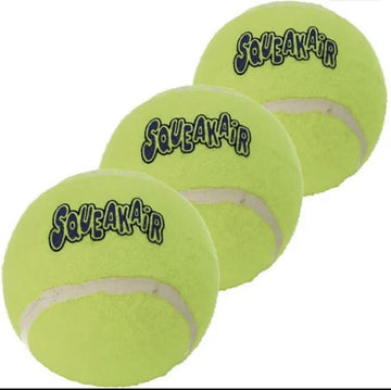 Kong SqueakAir Pelotas Amarillas 3 ud