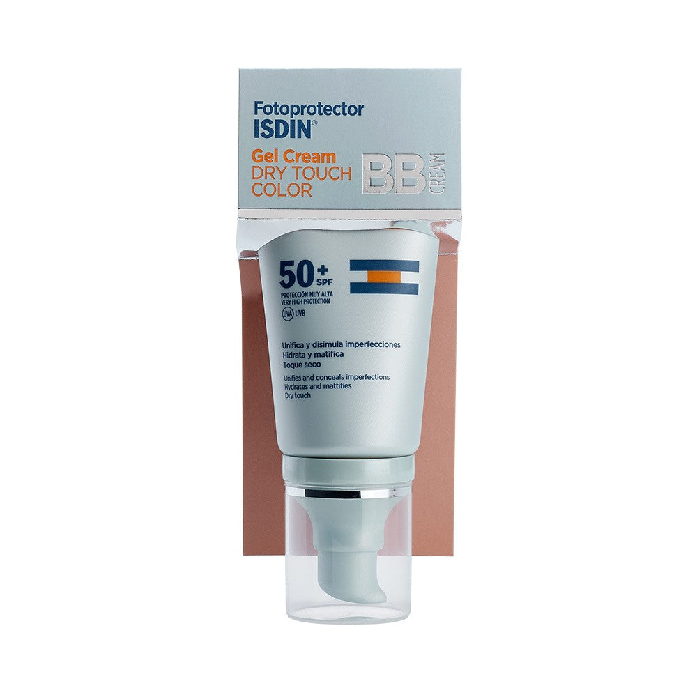 ISDIN Protector Solar Gel Crema Color Tacto Seco SPF 50+ 50ml