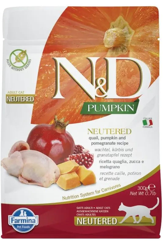 Farmina N&D Cat Pumpkin Neutered Alimento Seco 300g
