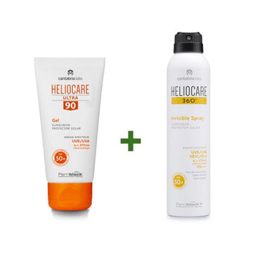HELIOCARE 360º Pack Ultra Gel SPF90 50ml + 360º Invisible Spray SPF50+ 200ml