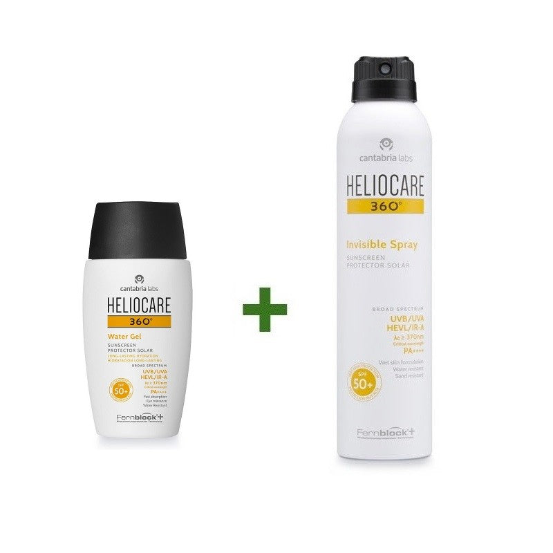 Heliocare 360º Pack Water Gel SPF 50+ (50ml) + Heliocare 360º Invisible Spray 200ml