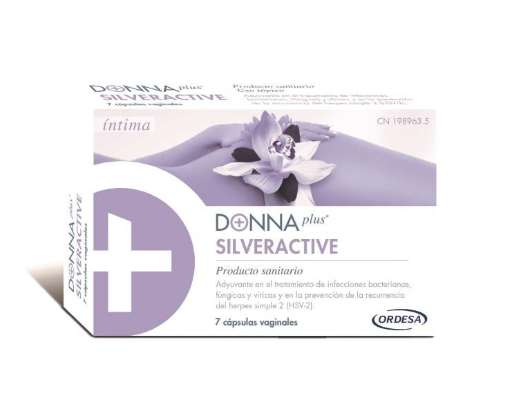 DONNA PLUS SilverActive 7 Cápsulas Vaginales