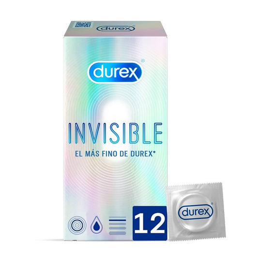 DUREX Preservativo Invisible Extra Sensitivo 12 unidades