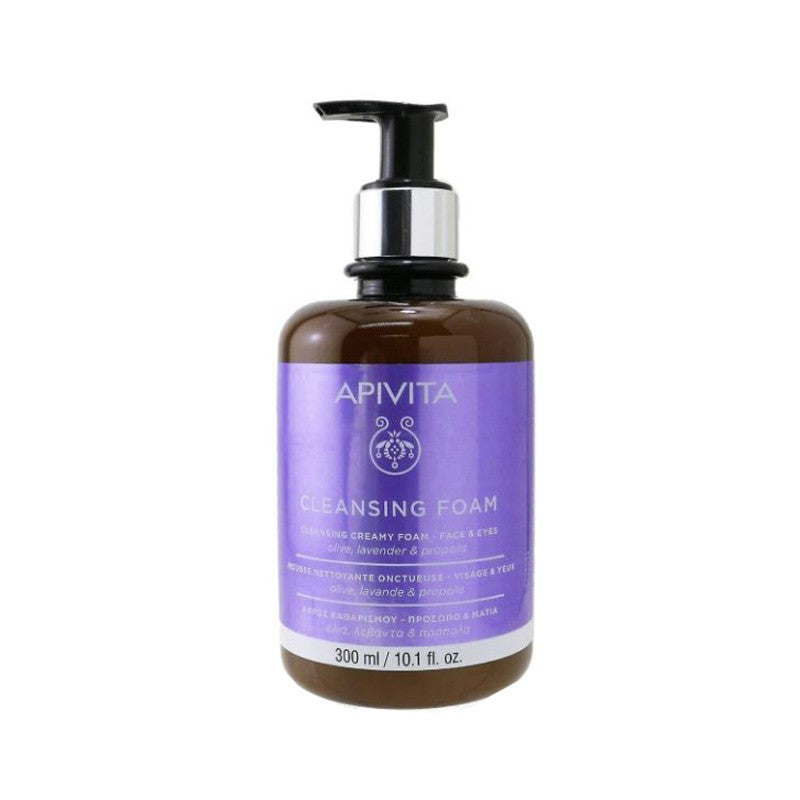 Apivita Foaming Cleansing Cream for Face and Eyes 300 ml