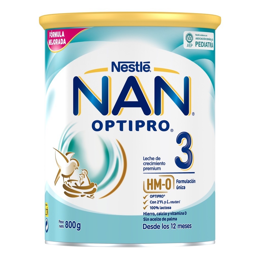 NAN OPTIPRO 3 Leche de Crecimiento para Lactantes Pack Ahorro 4x800g