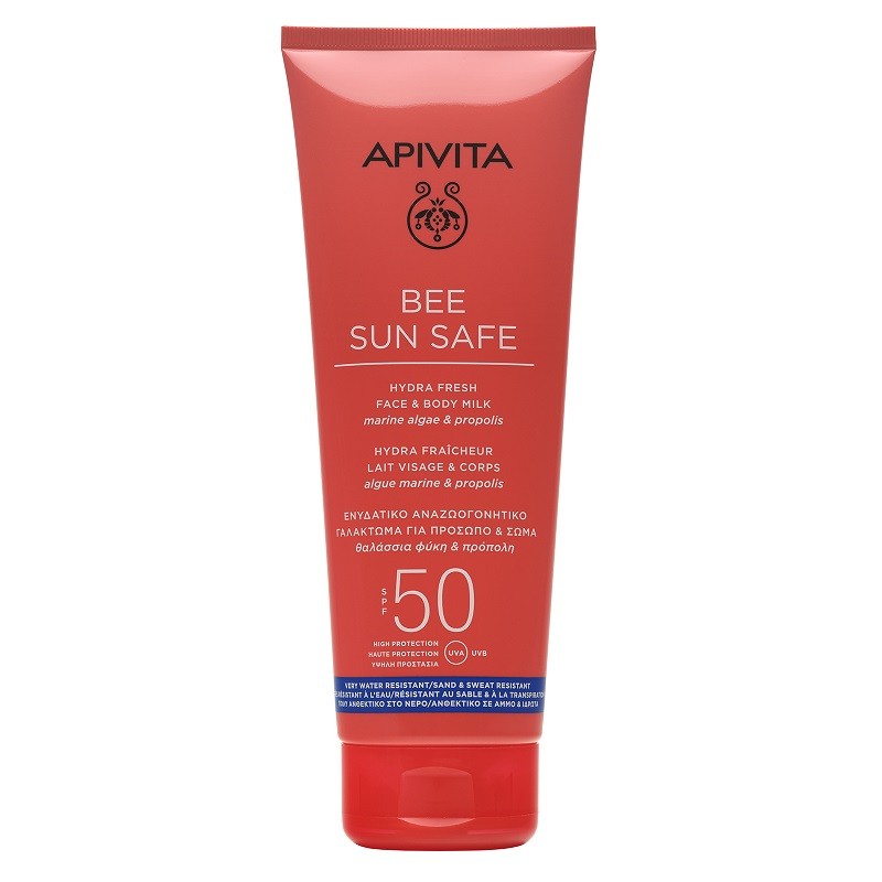 APIVITA Bee Sun Safe Hydra Fresh Body and Facial Milk SPF50 (200ml)