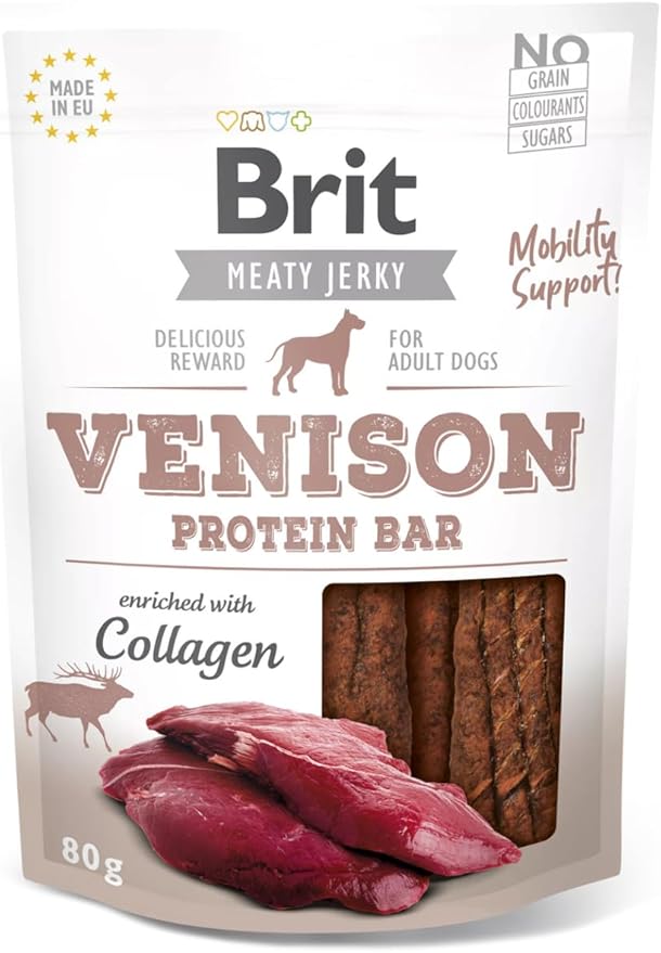 Brit Jerky Snack Venado Barra Suave 80g