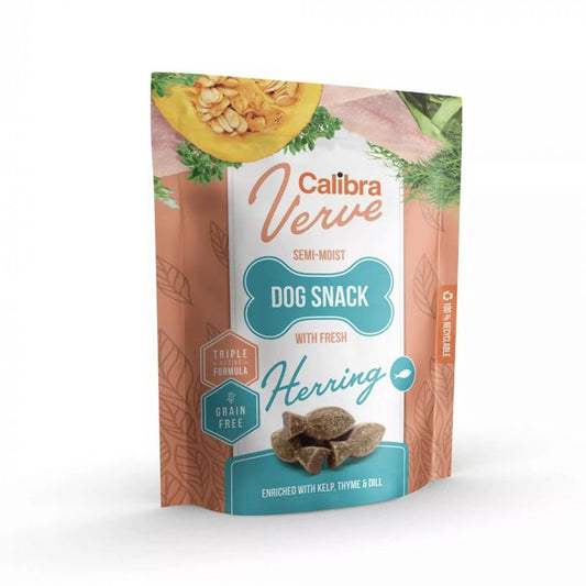 Calibra Dog Verve Snack Semihúmedo Arenque Fresco 150g
