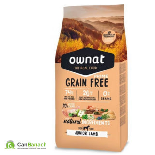 Ownat Grain Free Canine Prime Junior Cordero Pienso para Cachorros 3Kg