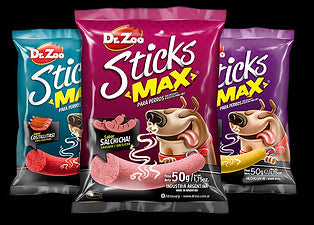 Drzoo Sticks Max Salchicha Snack para Perros 12 x 50g