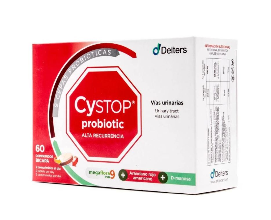 CYSTOP Probiotic Alta Recurrencia Vías Urinarias 60 Comprimidos