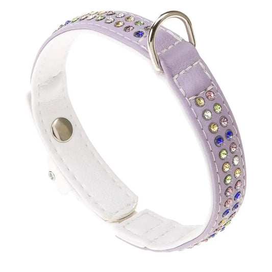 Ferplast Lux C20/Collar Morado y Blanco 35cm