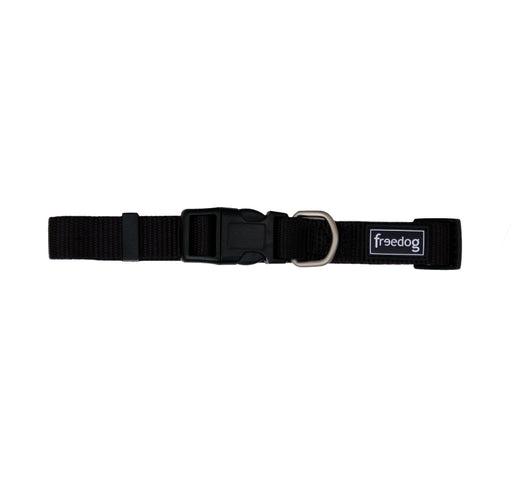 Freedog Collar Nylon Negro Ajustable 10g