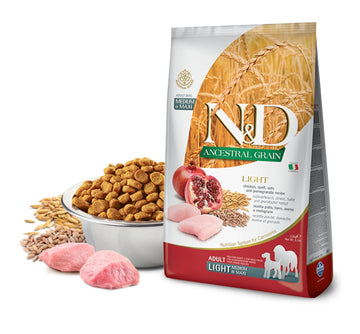 Farmina N&D Ancestral Light Medium Maxi Alimento Seco para Perros 12kg