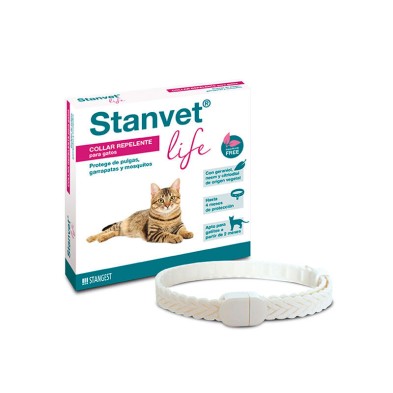 Stangest Collar Stanvet Life Repelente Natural para Gatos 12 ud