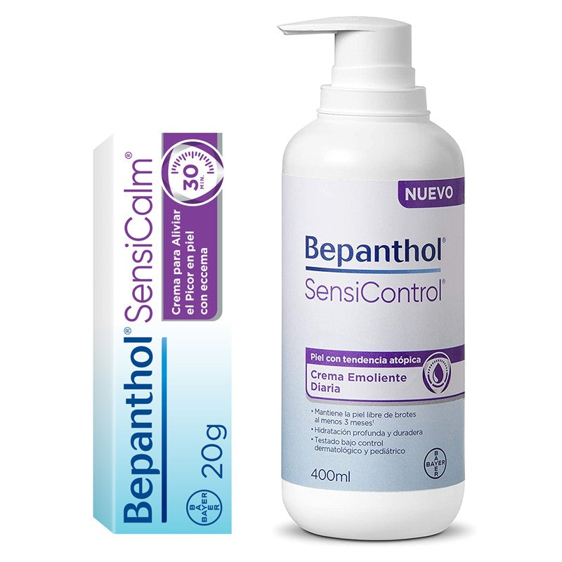 BEPANTHOL SensiControl Crema Emoliente Diaria 400ml + SensiCalm Crema 20g