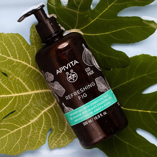 Apivita Gel de Baño Refreshing Fig Ecopack 500 ml