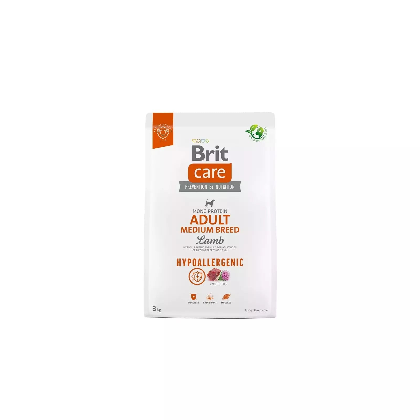 Brit Care Adult Medium Breed Lamb Dry Food 3Kg