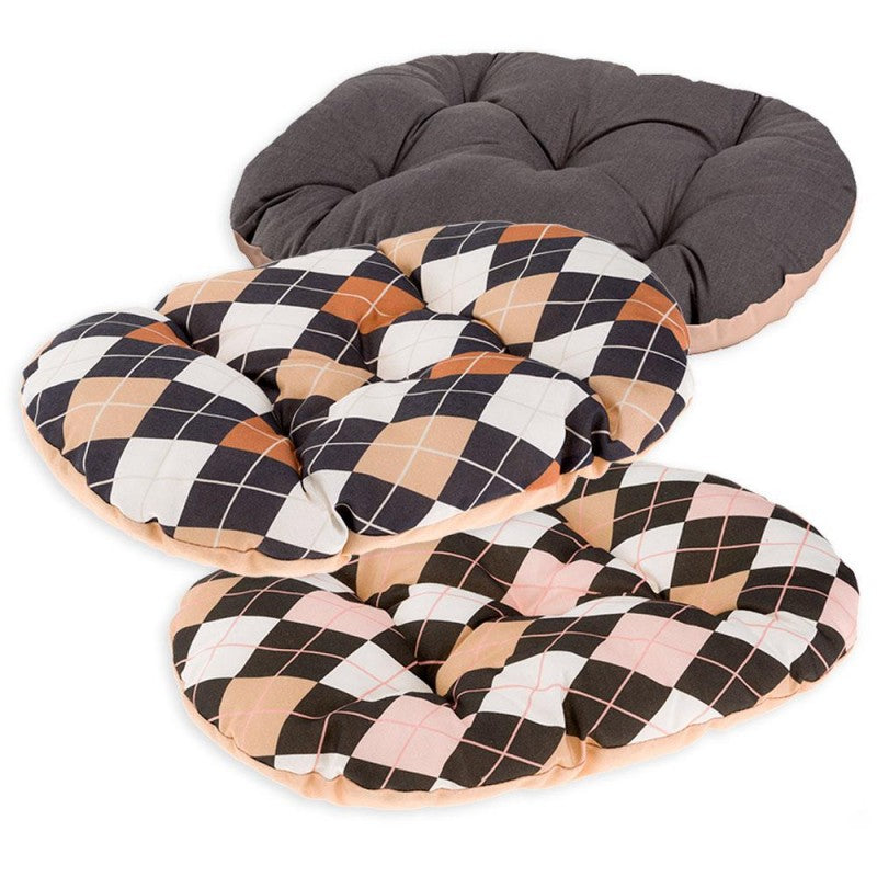 Ferplast Cama Relax 55 Almohada Ovalada Azul/Gris/Negro 440g