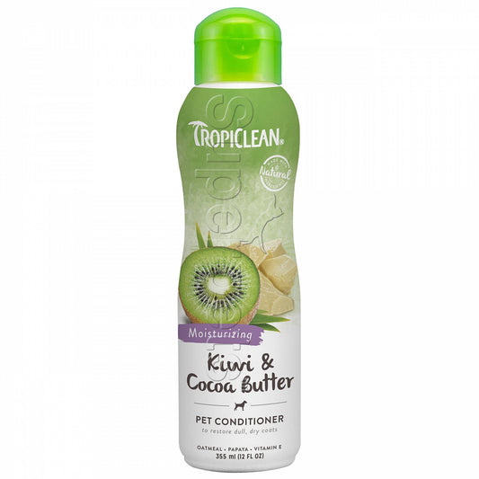 TropiClean Acondicionador Hidratante Kiwi & Manteca de Cacao 355ml