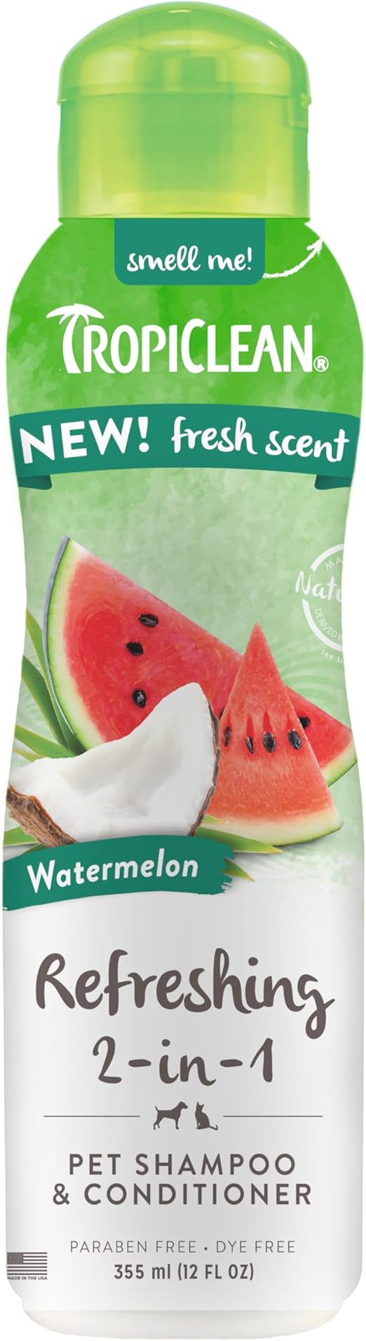 Tropiclean Watermelon Refresh Champú y Acondicionador 2 en 1 355ml