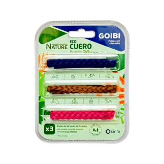 Goibi Puls Citron Eco Cuero Pulseras Repelentes 3 uds