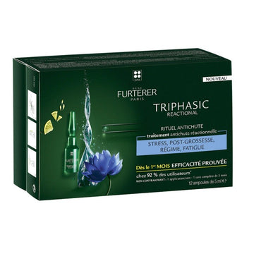 RENE FURTERER Triphasic Reaccional Tratamiento Anticaída 12 Ampollas