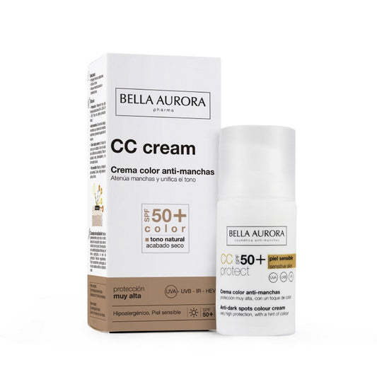 BELLA AURORA Crema Color Antimanchas Piel Sensible SPF50+ (30ml)