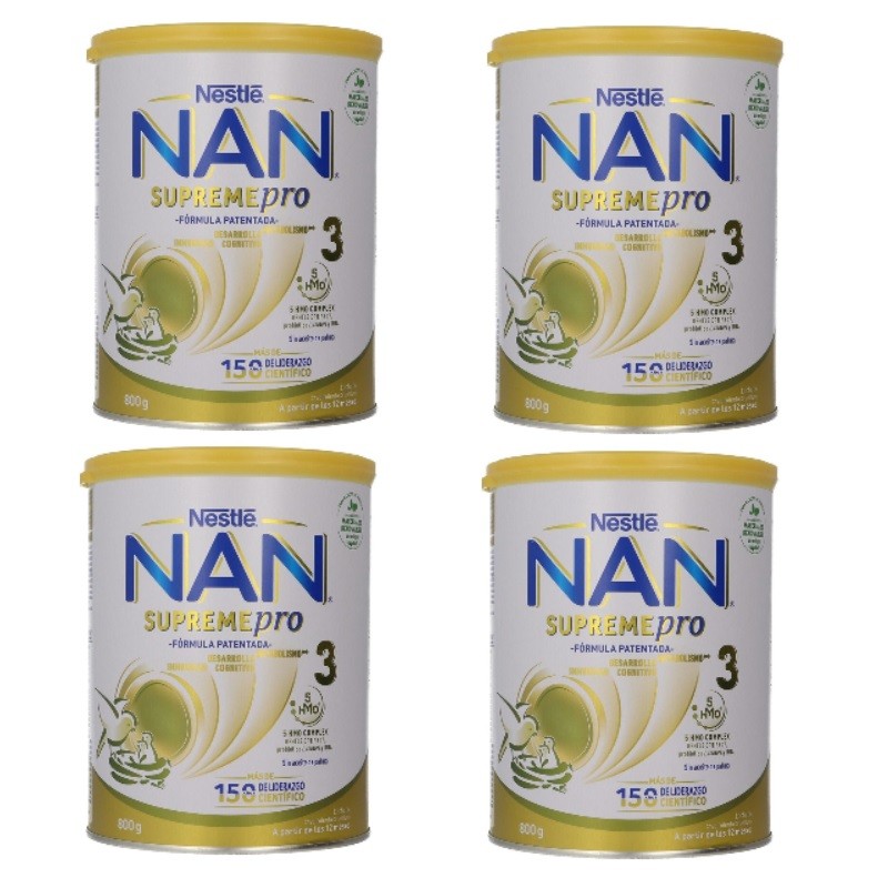 NAN Pack Supreme Pro 3 Leche de Crecimiento 4x800gr