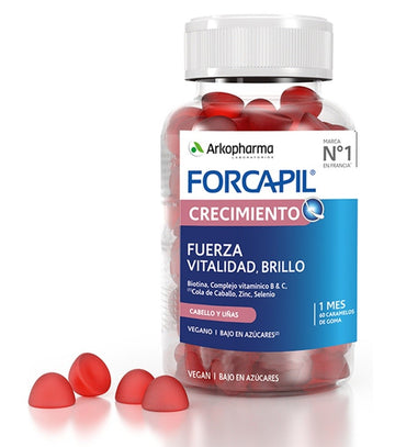 FORCAPIL Crecimiento Cabello y Uñas 60 Caramelos de Goma Arkopharma