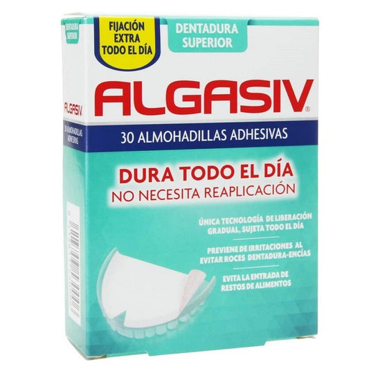 ALGASIV Almohadilla Superior para Dentadura Postiza 30 unidades