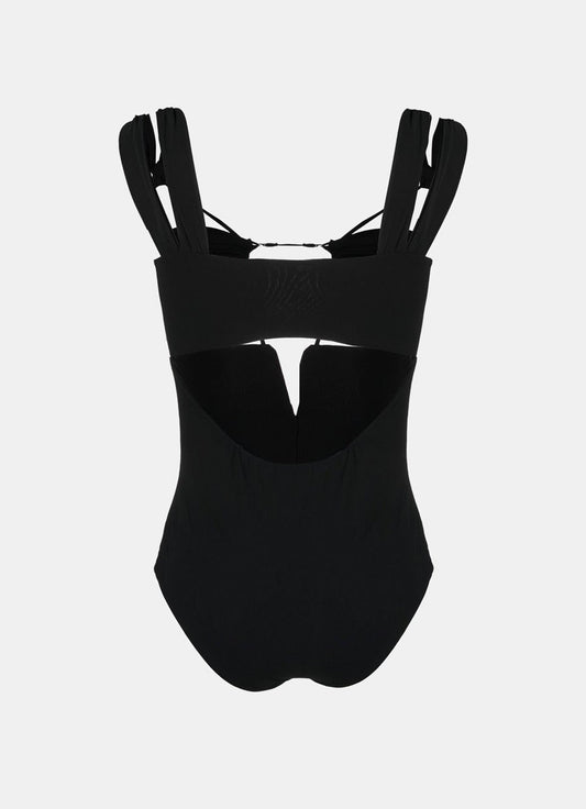 Bañador con detalles fruncidos