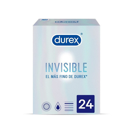 DUREX Preservativos Invisibles Súper Finos 24 unidades