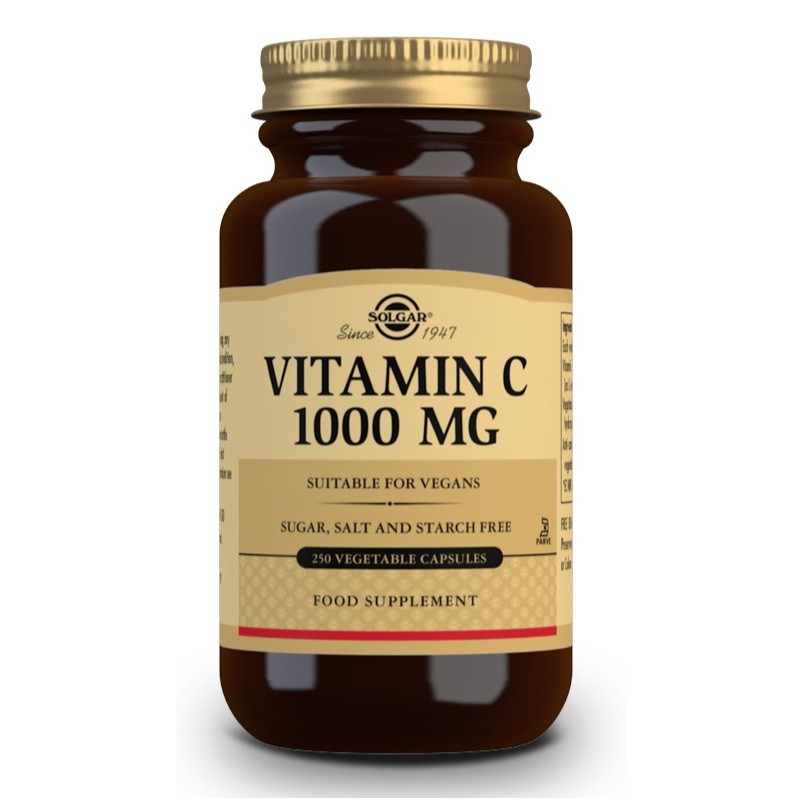 SOLGAR Vitamina C 1000mg 250 Cápsulas Vegetales