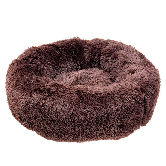 Ferplast Cuddly Round Bed Brown 80cm