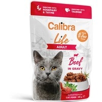 Calibra Cat Life Pouch Adult Beef in Sauce 28 x 85g