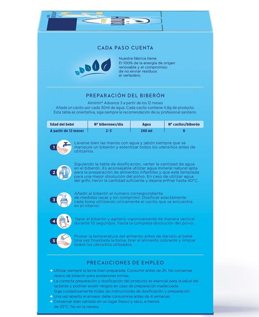 ALMIRÓN Advance 3 con Pronutra Leche de Crecimiento 1200gr NUEVA FÓRMULA