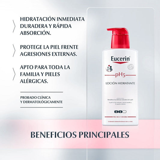 EUCERIN pH5 Loción Hidratante Piel Sensible y Seca 400ml