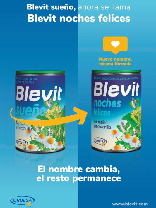 BLEVIT Infusión Instantánea Sueño Noches Felices 150g
